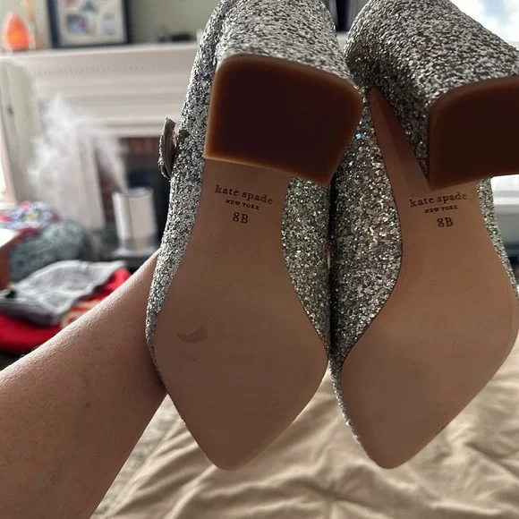 NIB never worn Kate Spade Maren glitter pumps - Picture 4 of 7